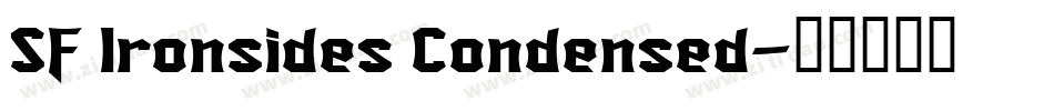 SF Ironsides Condensed字体转换